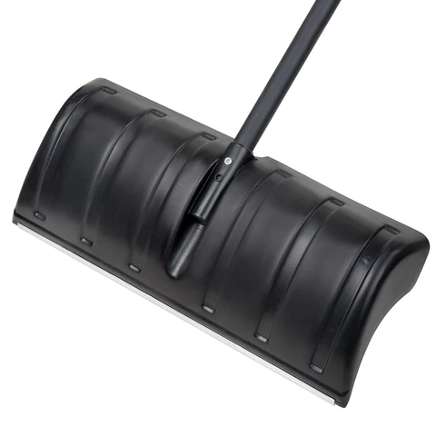 Лопата снеговая 60х30 см "СКРЕПЕРОК" ребра жесткости, алюминиевая планка, черенок с V-образной ручкой, ГРАНДМАСТЕР, 700333 - МСК «Форвард»