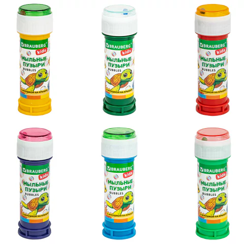Мыльные пузыри 60 мл, КОМПЛЕКТ 36шт с игрушкой на крышке, BRAUBERG KIDS, 665453 - МСК «Форвард»