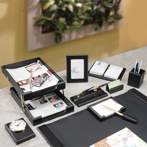 Набор подарочный настольный BESTAR "Artemis" из дерева, 10 предметов, цвет "черное дерево", 237216 - МСК «Форвард»