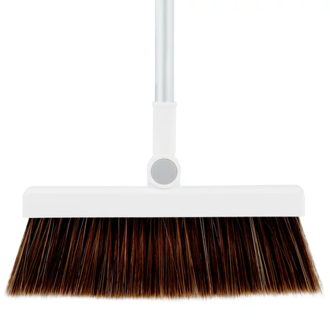 Совок для мусора с черенком 84 см + щетка с телескопическим черенком 63-108 см, магнитное крепление, бело-серый, DASWERK (ДАСВЕРК), 608950 - МСК «Форвард»