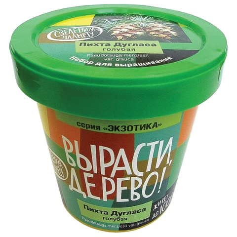 Набор для выращивания растений ВЫРАСТИ ДЕРЕВО! "Пихта Дугласа голубая"(банка, грунт, семена), zk-069 661644