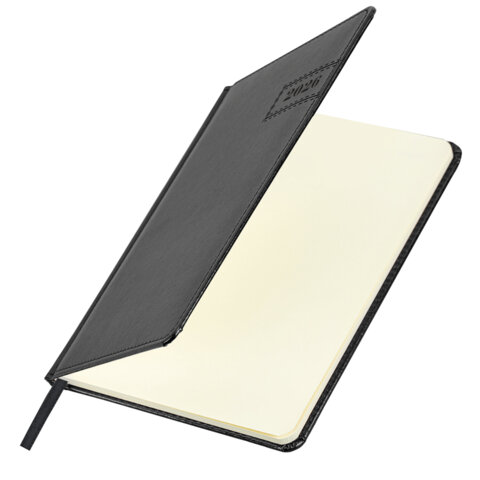 Еженедельник датированный 2026, А5, 145х215 мм, BRAUBERG "Imperial", под кожу, черный, 117175 - МСК «Форвард»