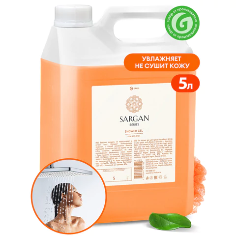 Гель для душа 5 л, GRASS SARGAN, канистра, 125250 608520