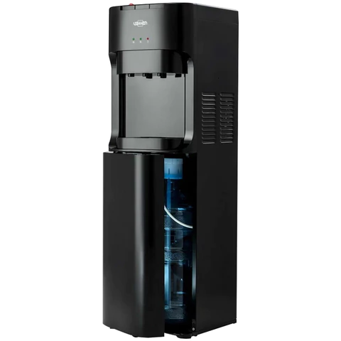 Кулер для воды VATTEN L45NE, напольный, нагрев/охлаждение, НИЖНЯЯ ЗАГРУЗКА, 3 крана, черный, 6165 456849