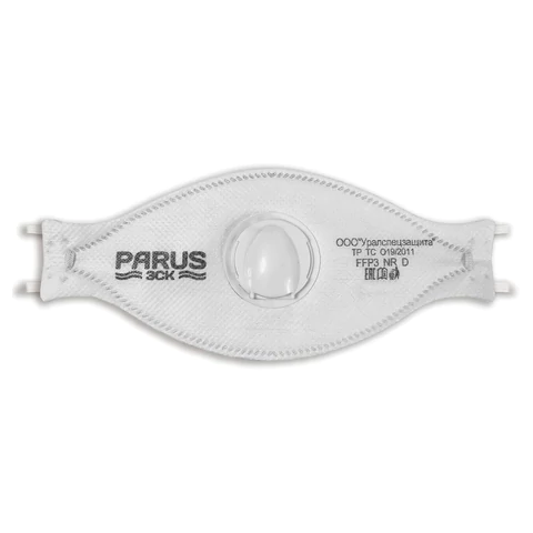 Респиратор противоаэрозольный, высокий класс защиты FFP3, с клапаном, PARUS 3СК, 1217054 611023 - МСК «Форвард»