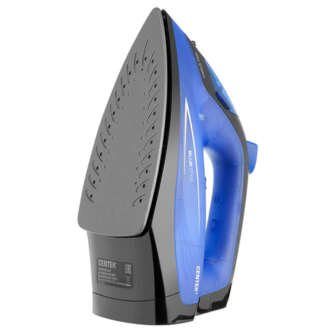 Утюг CENTEK CT-2360, 1600 Вт, антипригарное покрытие, антикапля, антинакипь, синий, CT-2360 BLUE 457617 - МСК «Форвард»