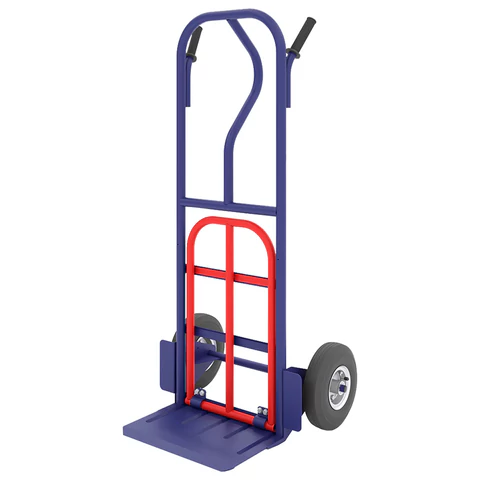 Тележка грузовая двухколесная, с дополнительной откидной полкой, КГ 250 П (грузоподъемность - 250 кг, колёса D=250 мм), КГ250П 602295 - МСК «Форвард»