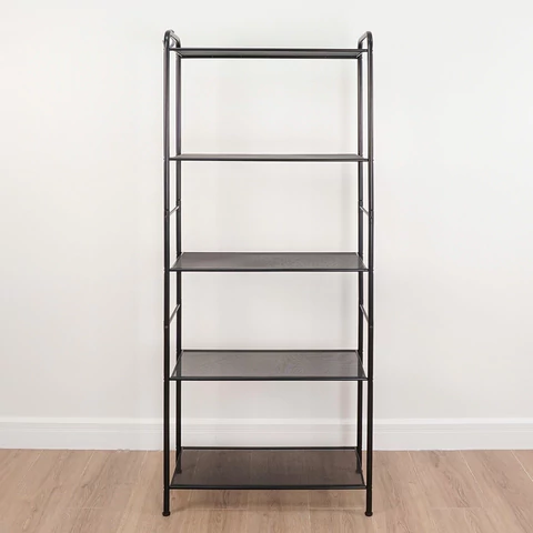 Стеллаж на металлокаркасе ZMI "Валенсия-25", 655х300х1555 мм, 5 полок, черный, СТВ25 Ч 291367 - МСК «Форвард»