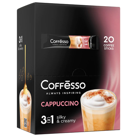 Кофе растворимый порционный COFFESSO "3 в 1 Cappuccino", 20шт пакетик 14 г, 102905 623401 - МСК «Форвард»