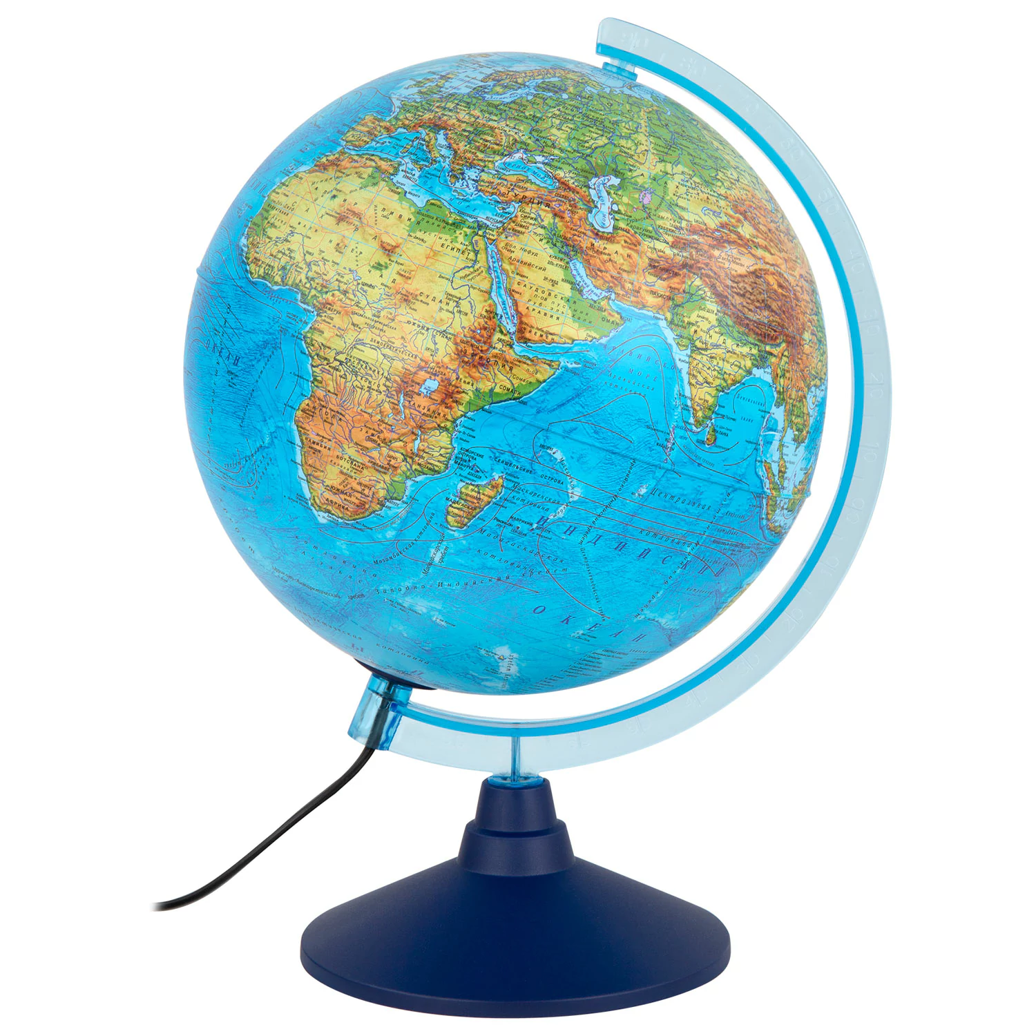 Глобус интерактивный физический/политический Globen, диаметр 250 мм, с подсветкой, INT12500284 454447