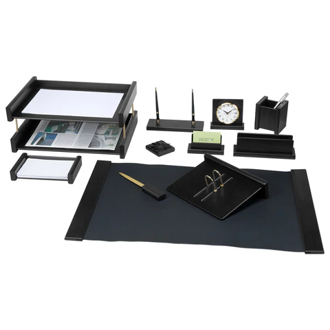 Набор подарочный настольный BESTAR "Platon" из дерева, 11 предметов, цвет "черное дерево", 237214 - МСК «Форвард»