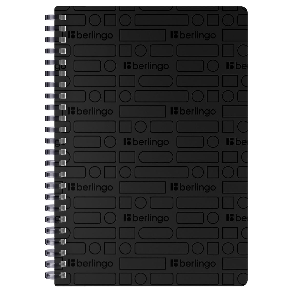 Бизнес-тетрадь A5, 80л., Berlingo "Your Way", клетка, на силиконовом гребне, 80г/м2, пластик обложка 600мкм, черная SRn_A5890 369405