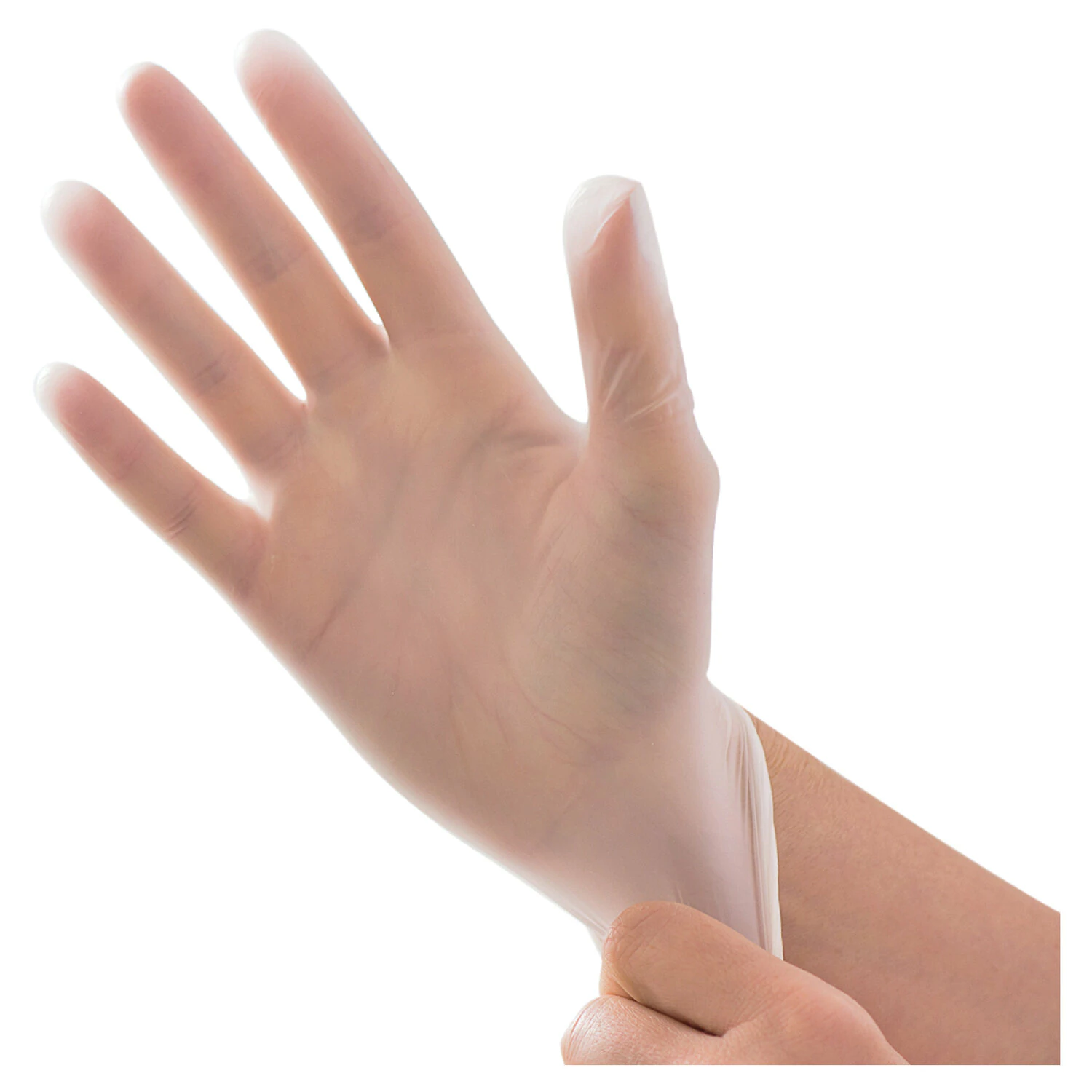 Перчатки виниловые, КОМПЛЕКТ 50 пар (100 шт), без х/б напыления, размер L (большой), AVIORA, 402-639 603837