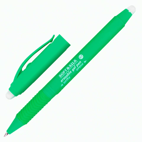 Ручка стираемая гелевая с грипом BRAUBERG "SOFT&SILK FRUITY", СИНЯЯ, корпус ассорти, узел 0,7 мм, 143254 - МСК «Форвард»