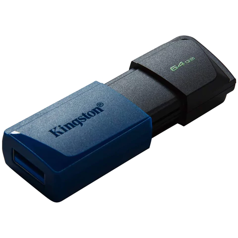 Флеш-диск 64 GB KINGSTON DataTraveler Exodia M, разъем USB 3.2, черный/синий, DTXM/64GB 513781 - МСК «Форвард»