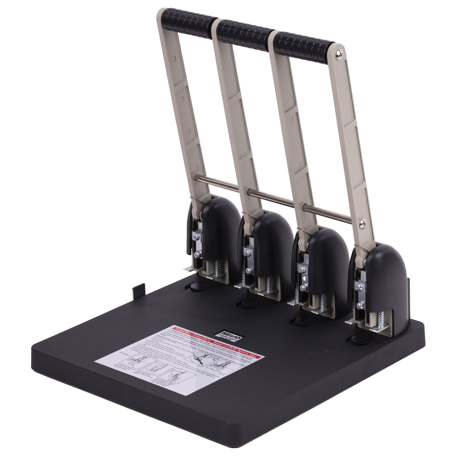 Дырокол на 4 отверстия МОЩНЫЙ KW-trio, до 150 листов, черный, 954 -954 225146