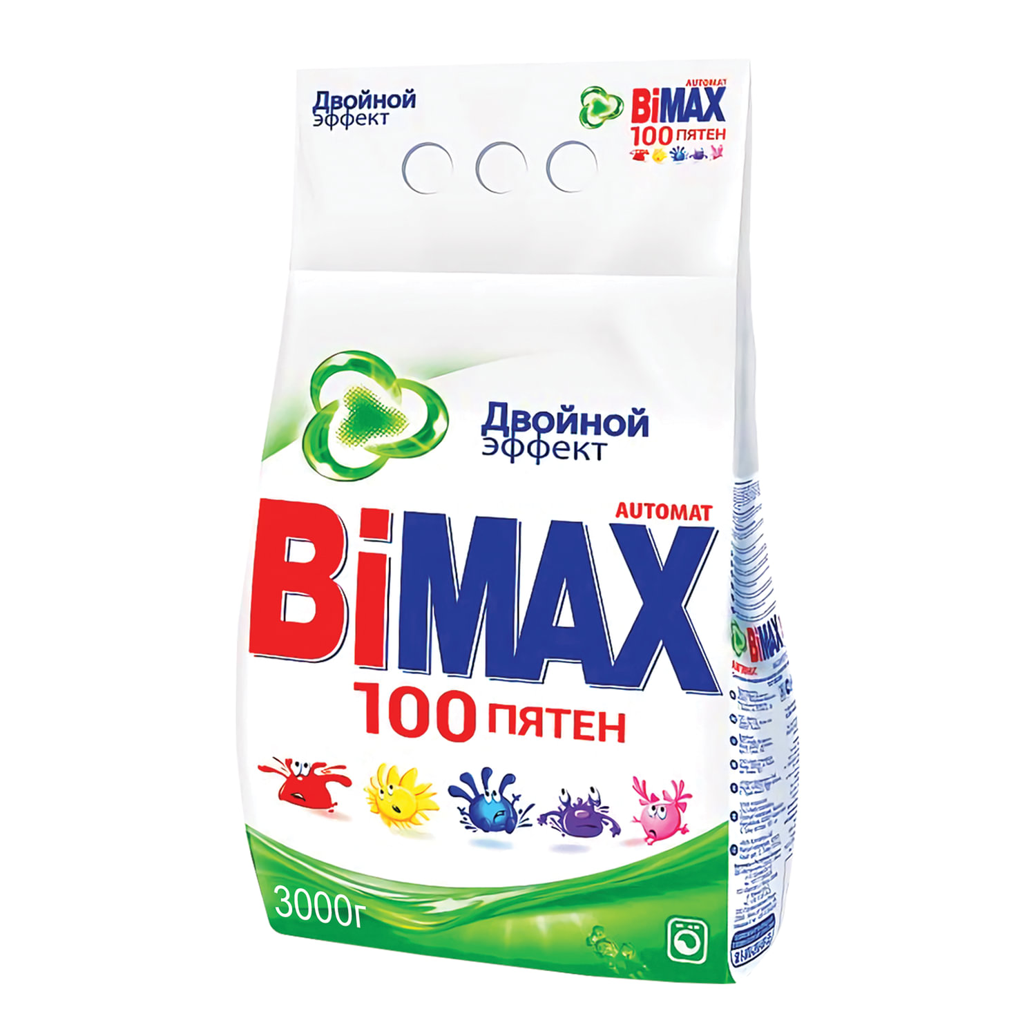 Стиральный порошок автомат 3кг BIMAX "100 пятен", 502-1  601627