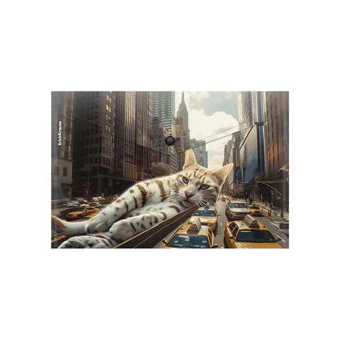 Папка-конверт с кнопкой ERICH KRAUSE "Big City Cats", A4, до 120 листов, непрозрачная, ассорти, 0,16 мм, 63511 273969 - МСК «Форвард»