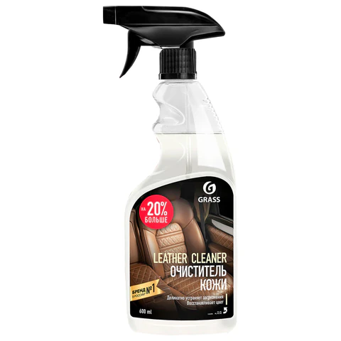 Очиститель кожи для салона автомобиля 600 мл, GRASS LEATHER CLEANER, распылитель, 110396 703800 ЧЕСТНЫЙ ЗНАК - МСК «Форвард»