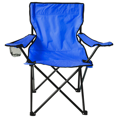 Кресло складное туристическое садовое с подстаканником в чехле, синее, DASWERK, 680047 - МСК «Форвард»