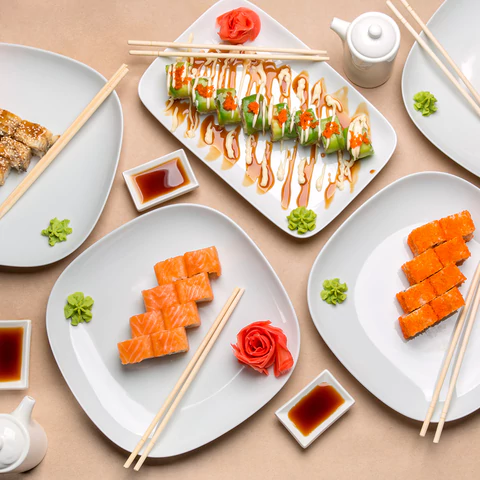 Палочки для суши бамбуковые 23 см, круглые, КОМПЛЕКТ 100 пар в индивидуальной бумажной упаковке, СТАНДАРТ, 401-863 609615 - МСК «Форвард»