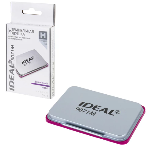 Штемпельная подушка TRODAT IDEAL 9071М, 90х56 мм, металлический корпус, ФИОЛЕТОВАЯ, 153126 238385 - МСК «Форвард»