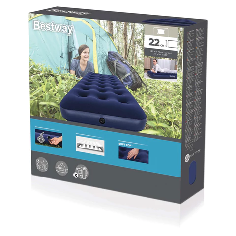 Надувной матрас 76х185х22 см, до 150 кг, BESTWAY, 67000 680160