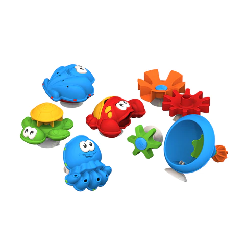 Игрушки для ванны в наборе, пластиковые, 6 шт., НОРДПЛАСТ, 741 666457