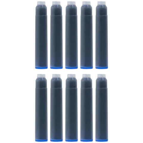 Картриджи чернильные BRAUBERG DELTA, КОМПЛЕКТ 10 штук, СИНИЕ, 143956 - МСК «Форвард»