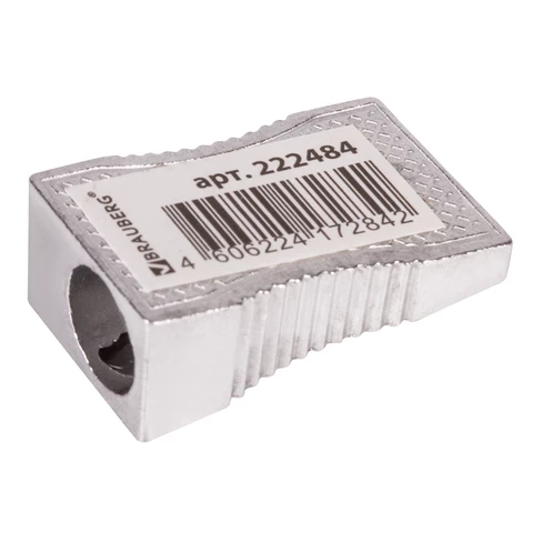 Точилка BRAUBERG "Style", металлическая клиновидная, в картонной коробке, 222484 - МСК «Форвард»