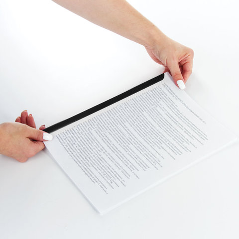 Скрепкошины для быстрого переплета BRAUBERG, КОМПЛЕКТ 10 шт., ширина 10 мм (до 50 листов), ЧЕРНЫЕ, 228324 - МСК «Форвард»