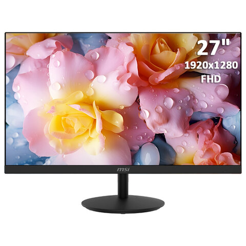Монитор MSI Pro MP271A 27" (68,6 см), 1920x1080, 16:9, IPS, 5 ms, 250 cd, HDMI, VGA, черный 354937 - МСК «Форвард»