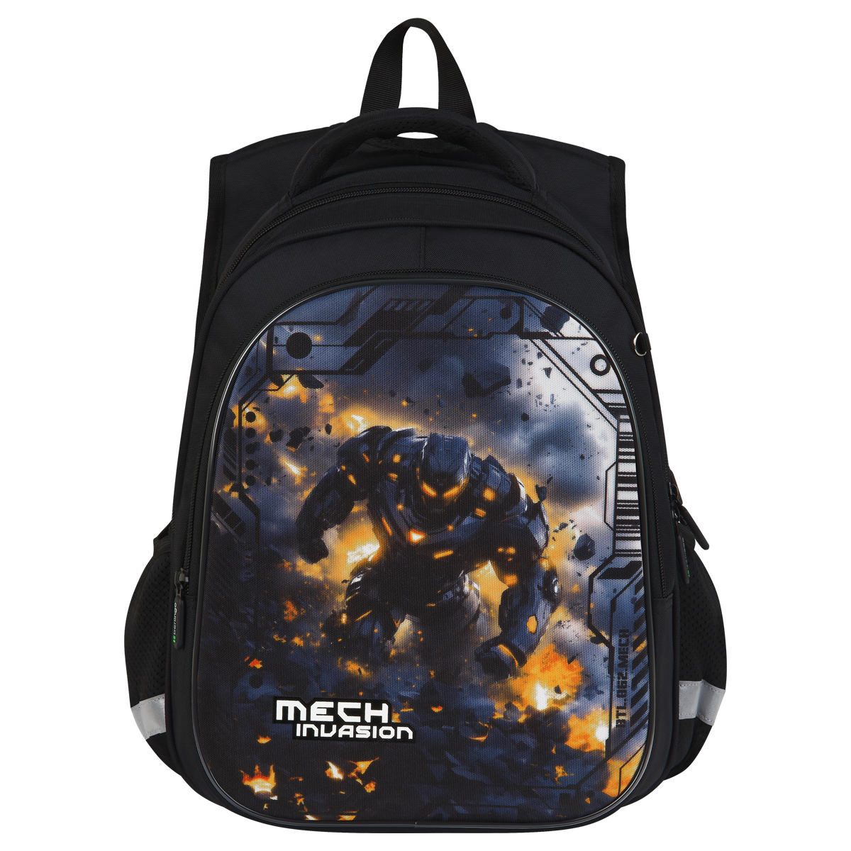 Ранец Berlingo Expert Light "Mech Invasion" 38*29*18см, 3 отделения, 2 кармана, анатомическая спинка RU-NS-1207 389433