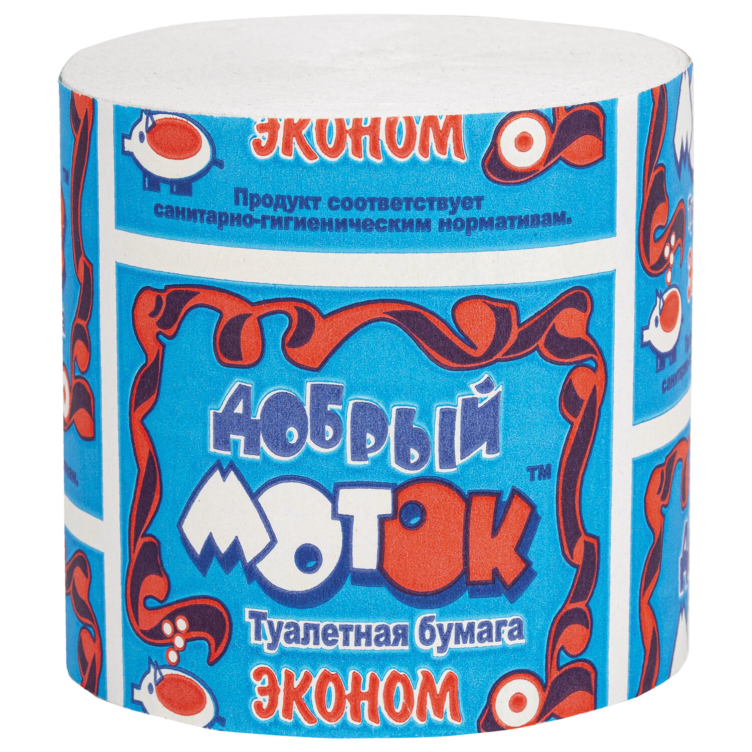 Бумага туалетная быт., 43 м, Добрый Моток, без втулки (эконом), М-4 123311