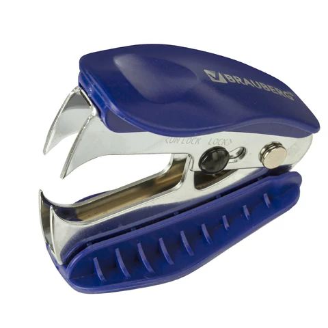 Антистеплер для скоб №10 и №24/6, BRAUBERG "METROPOLIS", с фиксатором, ассорти, 228745 - МСК «Форвард»