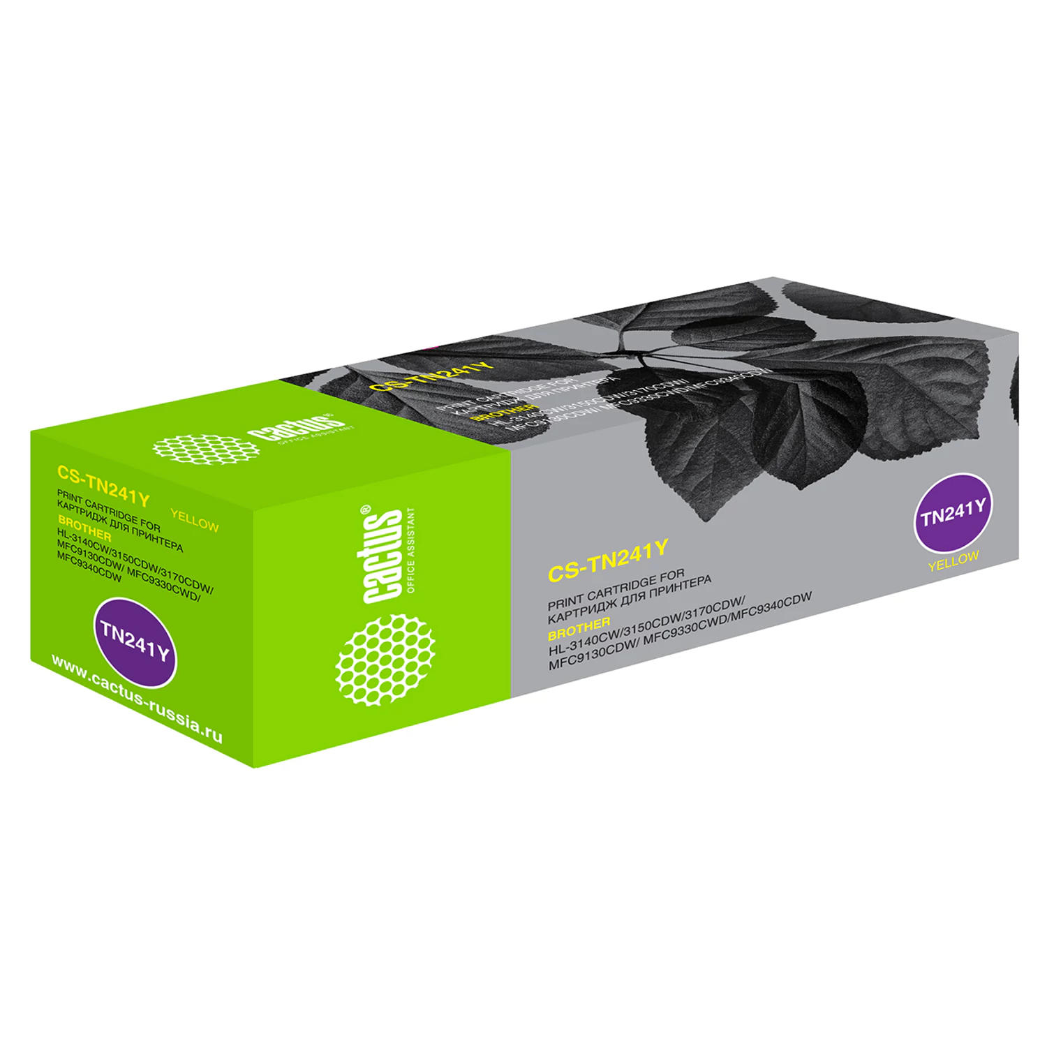 Картридж лазерный CACTUS (CS-TN241Y) для BROTHER HL-3140CW/DCP-9020CDW, желтый, ресурс 1400 стр 362702 под заказ 8 дней
