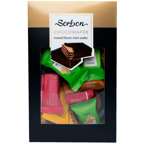 Конфеты мини-вафли в индивидуальной упаковке SORBON "Ассорти Радуга", 300 г 624282 - МСК «Форвард»