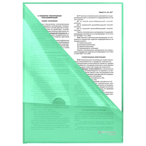 Папка-уголок жесткая, непрозрачная, А4, цвет мятный, 0,15 мм, BRAUBERG PASTEL, 272892 - МСК «Форвард»