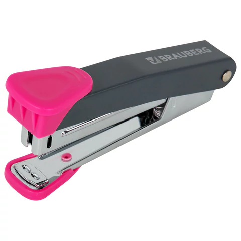 Степлер №10 металлический BRAUBERG "UNIVERSAL GT", до 16 листов,с антистеплером, красный, 272751 - МСК «Форвард»