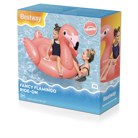 Надувная игрушка-наездник "Фламинго", 128x110x87см, от 3 лет, BESTWAY, 41525 680087