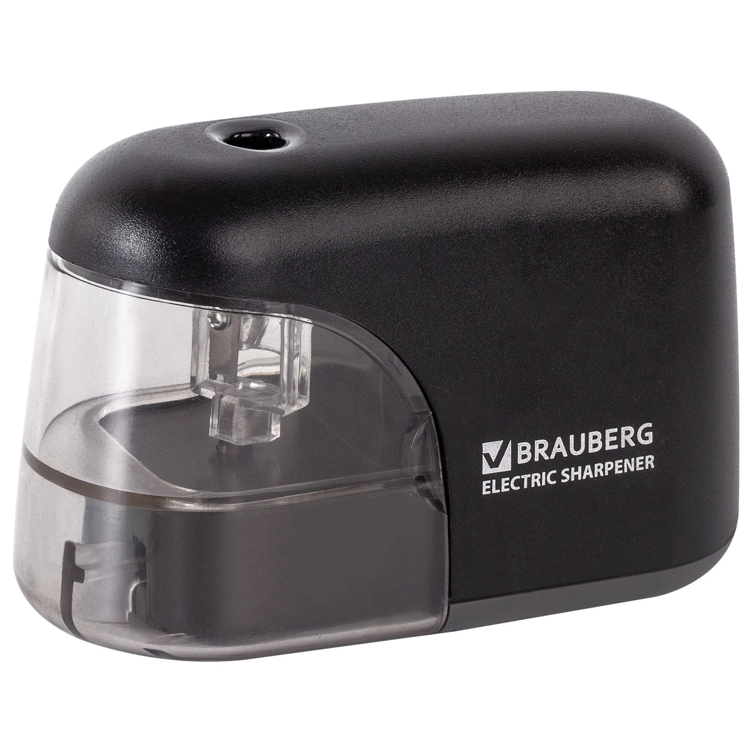 Точилка электрическая BRAUBERG "Black Jack", питание от 4 батареек АА, доп. сменное лезвие, 228424