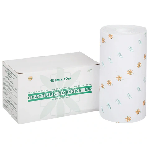 Пластырь-повязка рулонная LEIKO 15х1000 см, нетканая основа, 132826 631680 - МСК «Форвард»