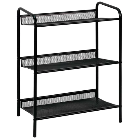 Полка для обуви "Женева-13", 450х270х600 мм, 3 полки, металл, чёрная, ПДО Ж13 Ч ZMI 700918