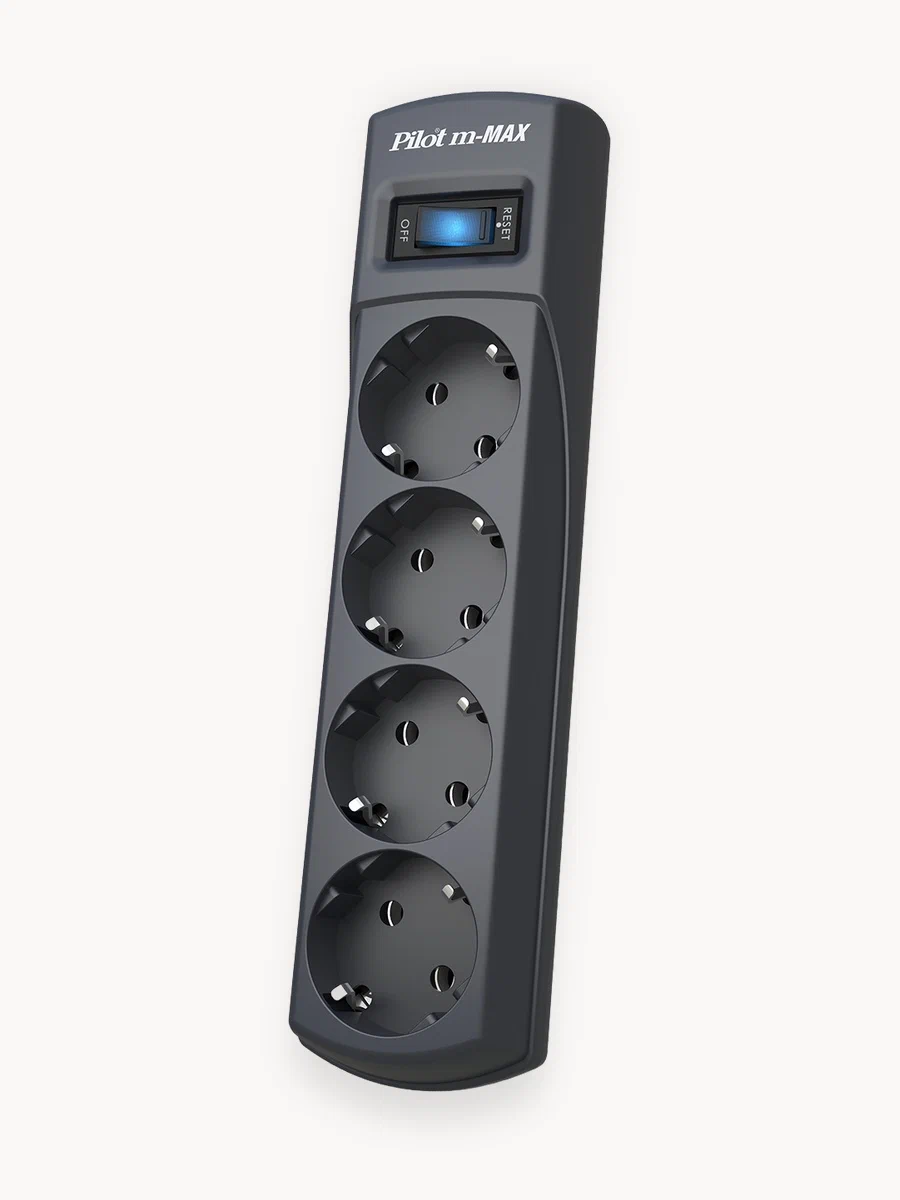 Сетевой фильтр ZIS Pilot m MAX на 4 розетки 10 метров 147 1017076