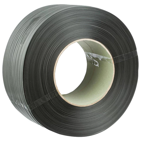 Стреппинг лента полипропиленовая, серая, 12 мм х 0,6 мм, длина 2300 метров, 609092 - МСК «Форвард»