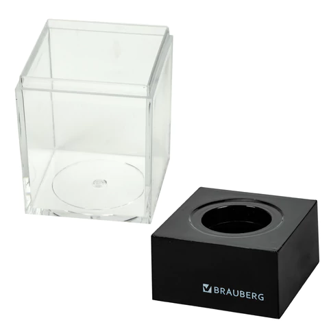 Скрепочница магнитная с 50 цветными скрепками 28 мм, РОССИЯ, BRAUBERG, 271178, ДМ-28П-50 - МСК «Форвард»