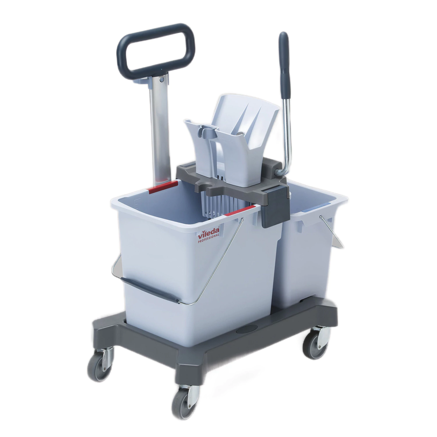 Тележка уборочная VILEDA "УльтраСпидПро" 2-съемных ведра 25л+10л, платформа, с ручкой, тунельн.отжим 602116