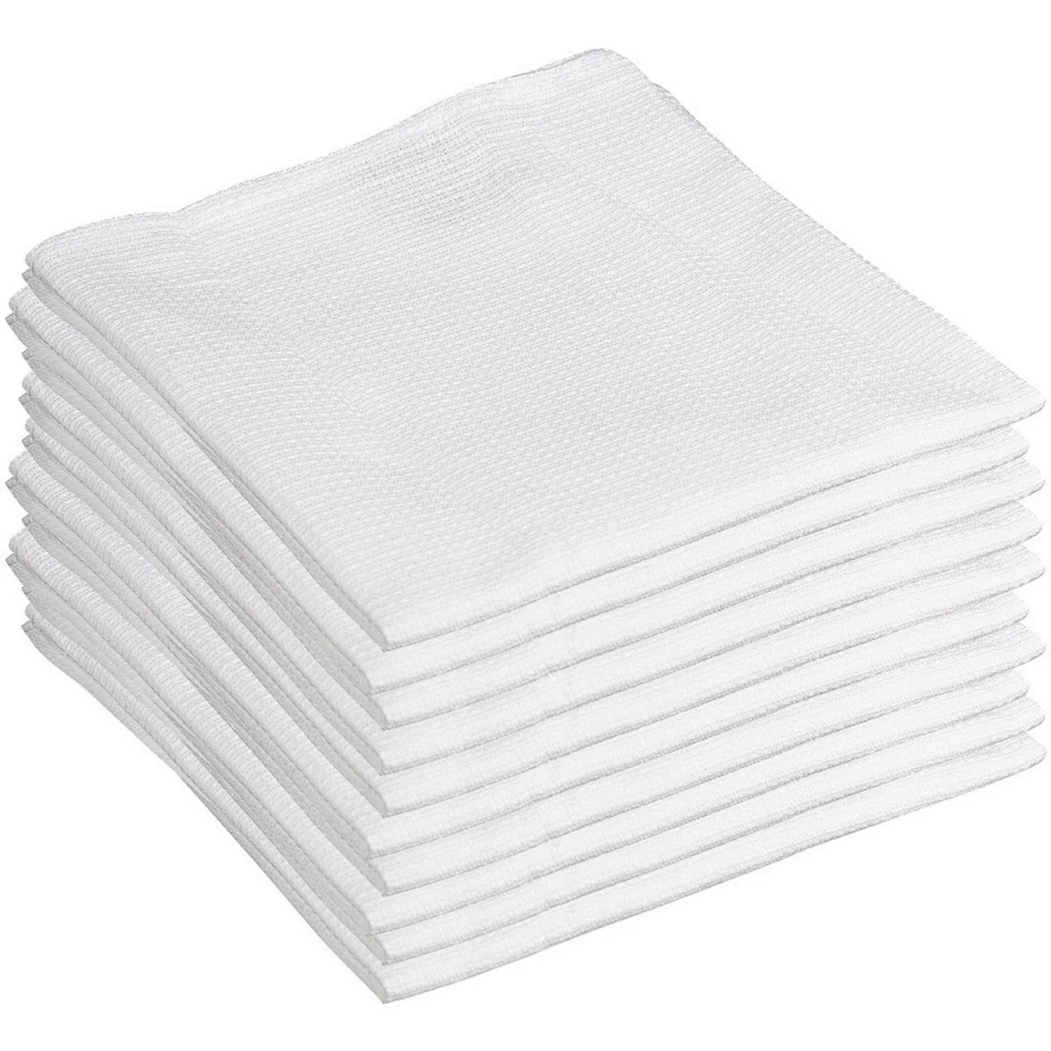 Полотенце вафельное отбеленное 40x80 см 160 г/кв.м КОМПЛЕКТ 10 штук 1939111 Честный знак!