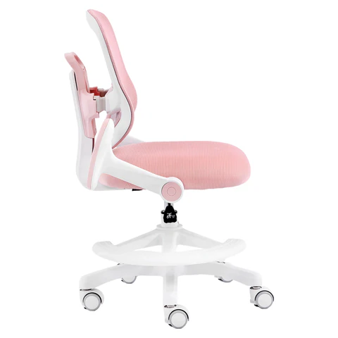 Кресло детское с подставкой для ног BRABIX KIDS "MG-215", сетка/ткань TW, розовое, 533311 под заказ 8 дней - МСК «Форвард»