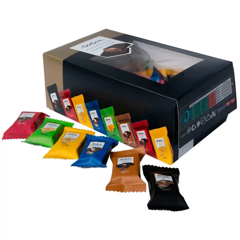 Конфеты мини-вафли в индивидуальной упаковке SORBON "Ассорти Радуга", 300 г 624282